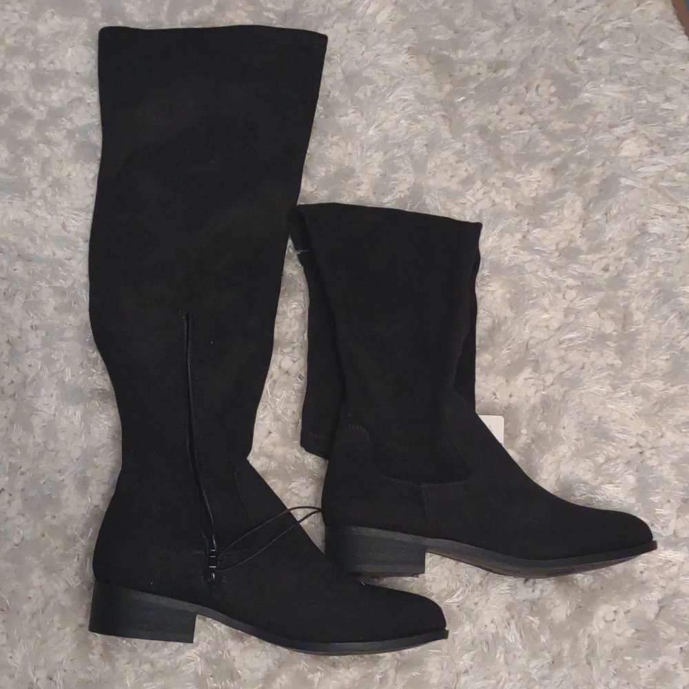 Black Knee High Boot